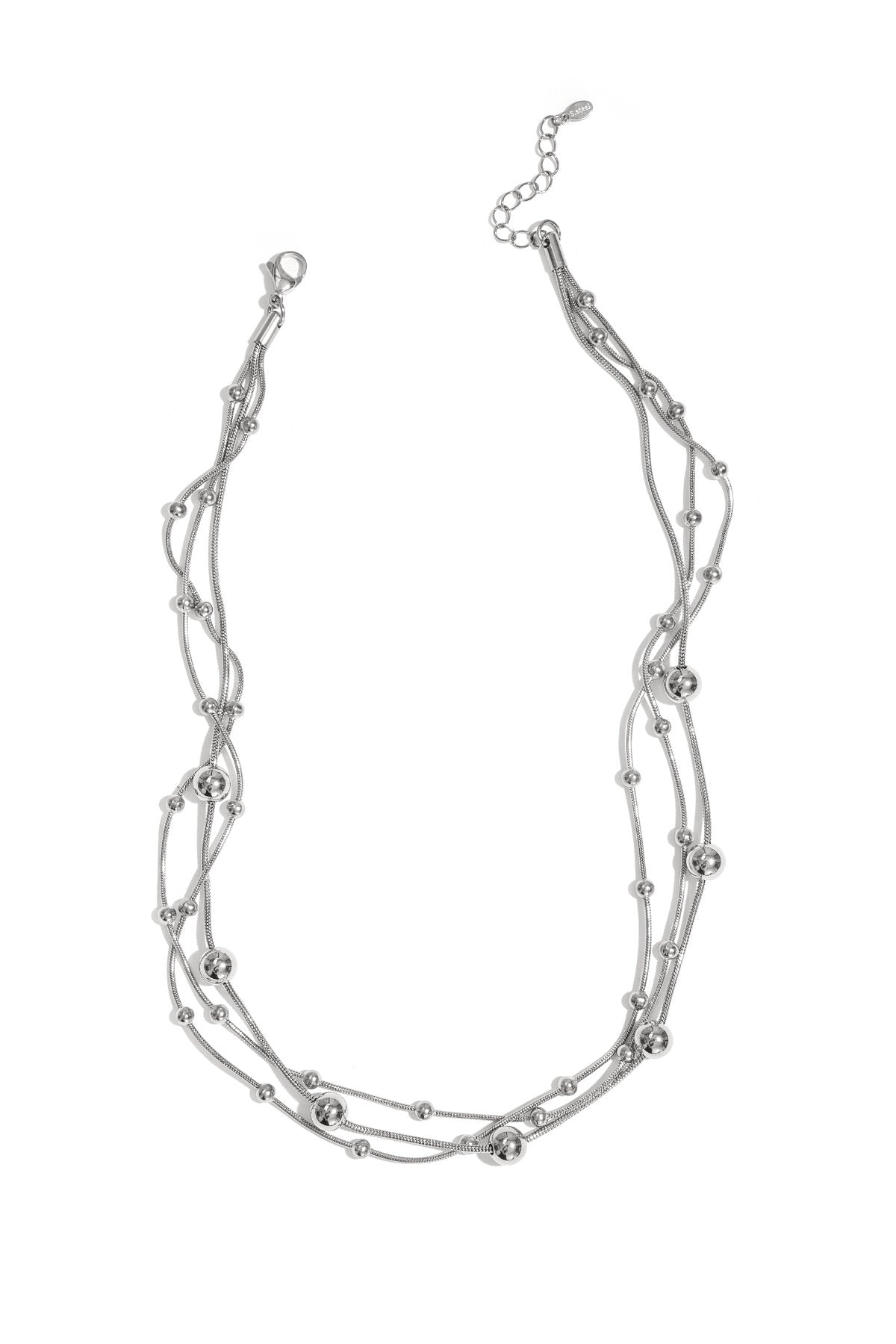 Collier à plusieurs rangs à pois