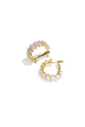 Boucles d'oreilles créoles en cuivre, style géométrique, décontracté, simple, pour femme
