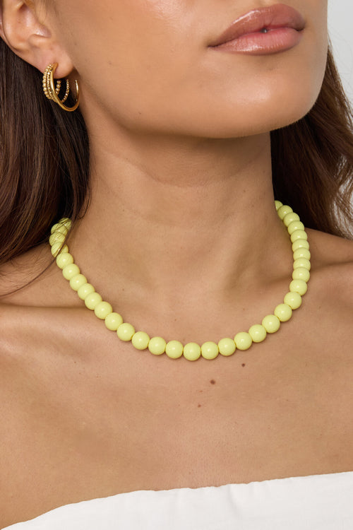 Collier à perles moyennes-10mm