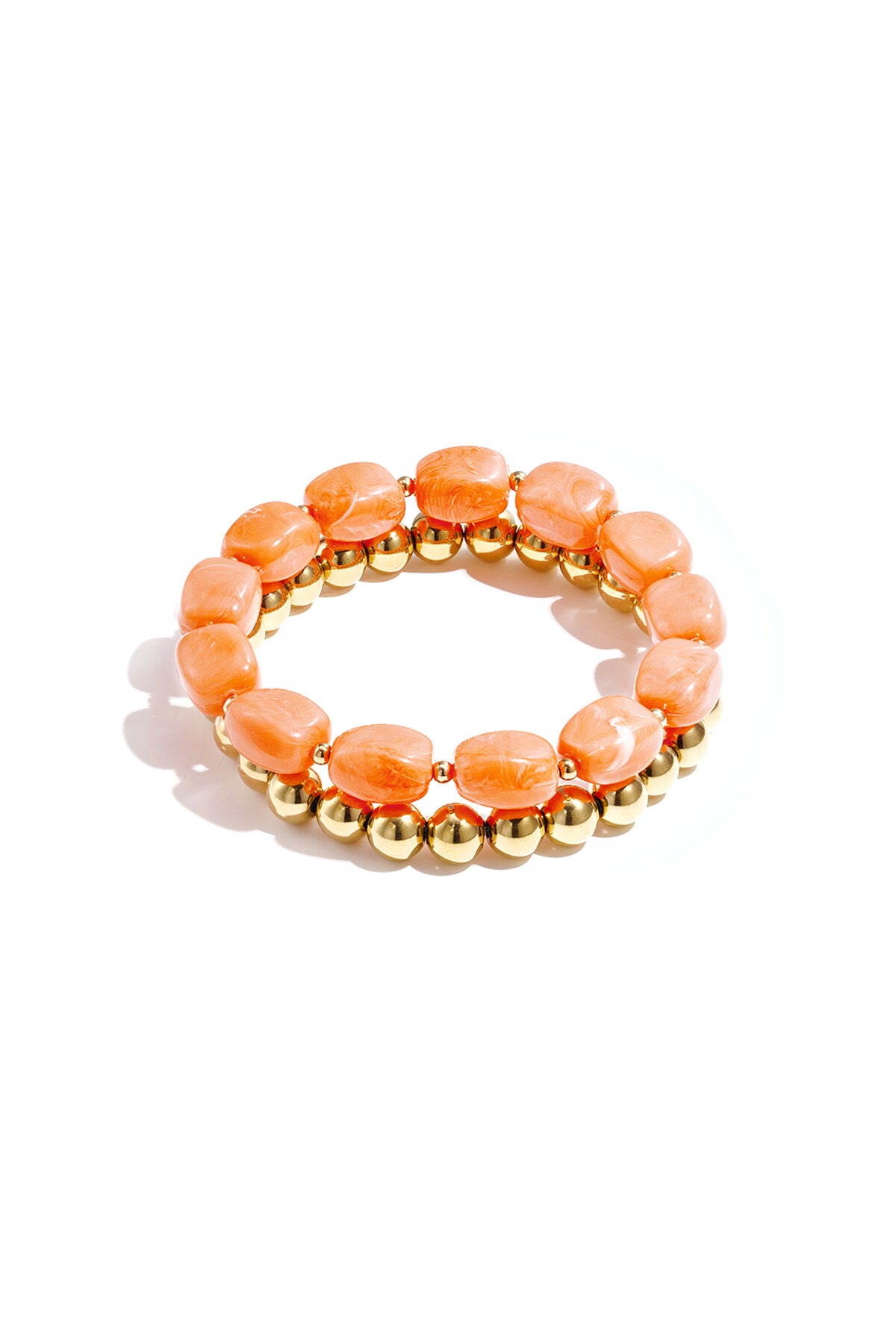 Bracelet composé de perles asymétriques