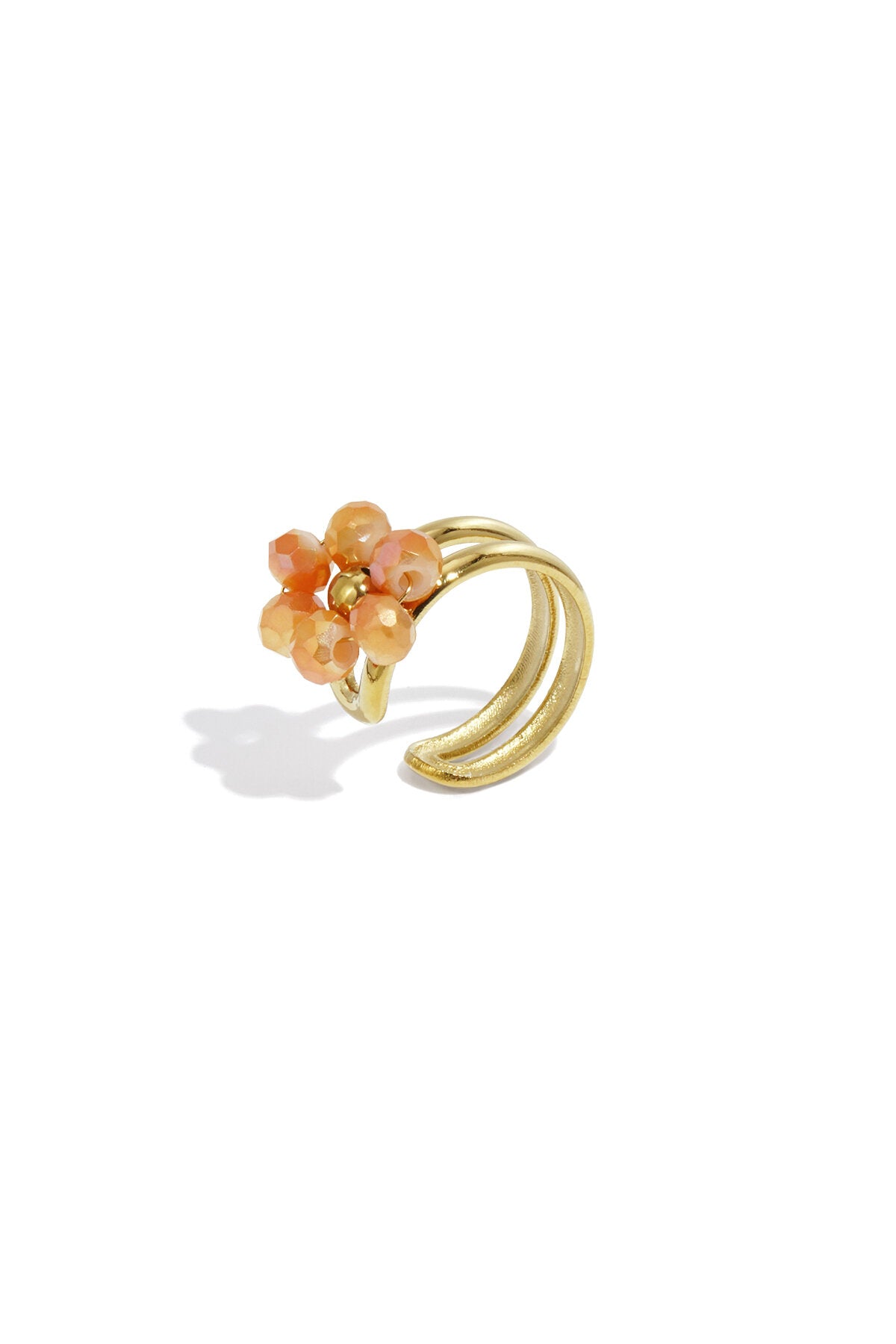 Boucles d'oreilles en acier inoxydable pour femme, style décontracté et simple, série Fleur