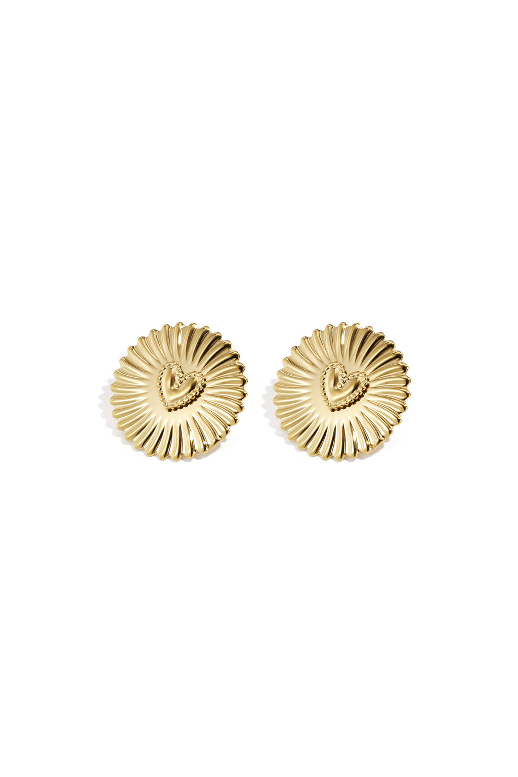Boucles d'oreilles pendantes scintillantes en forme de pièce de cœur