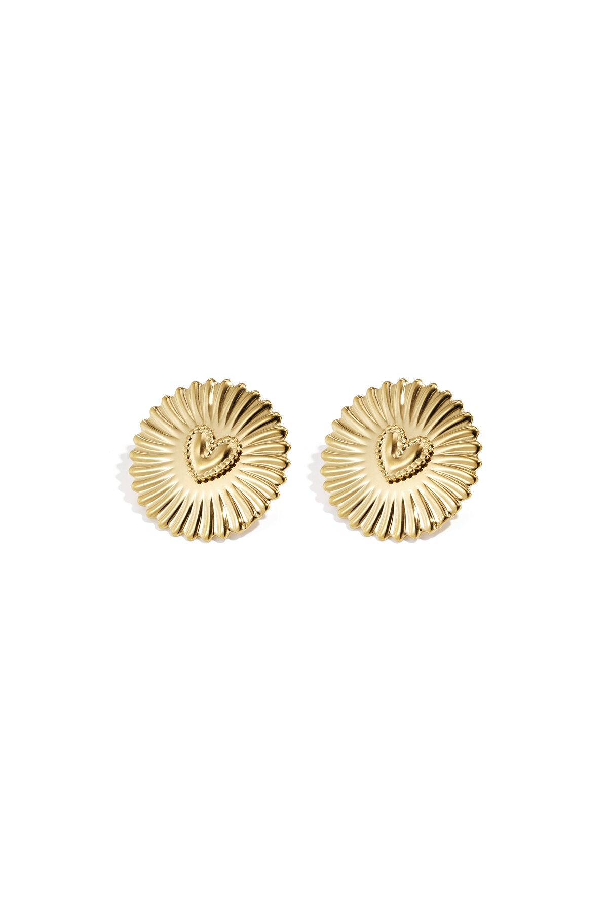 Boucles d'oreilles pendantes scintillantes en forme de pièce de cœur