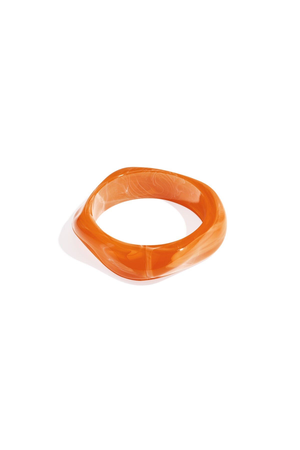 Bracelets en acrylique de couleur unie, style décontracté et simple, pour femme
