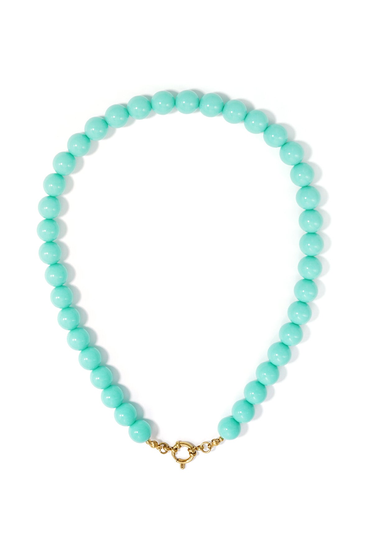 Collier de perles avec fermeture sur le devant - 12 mm