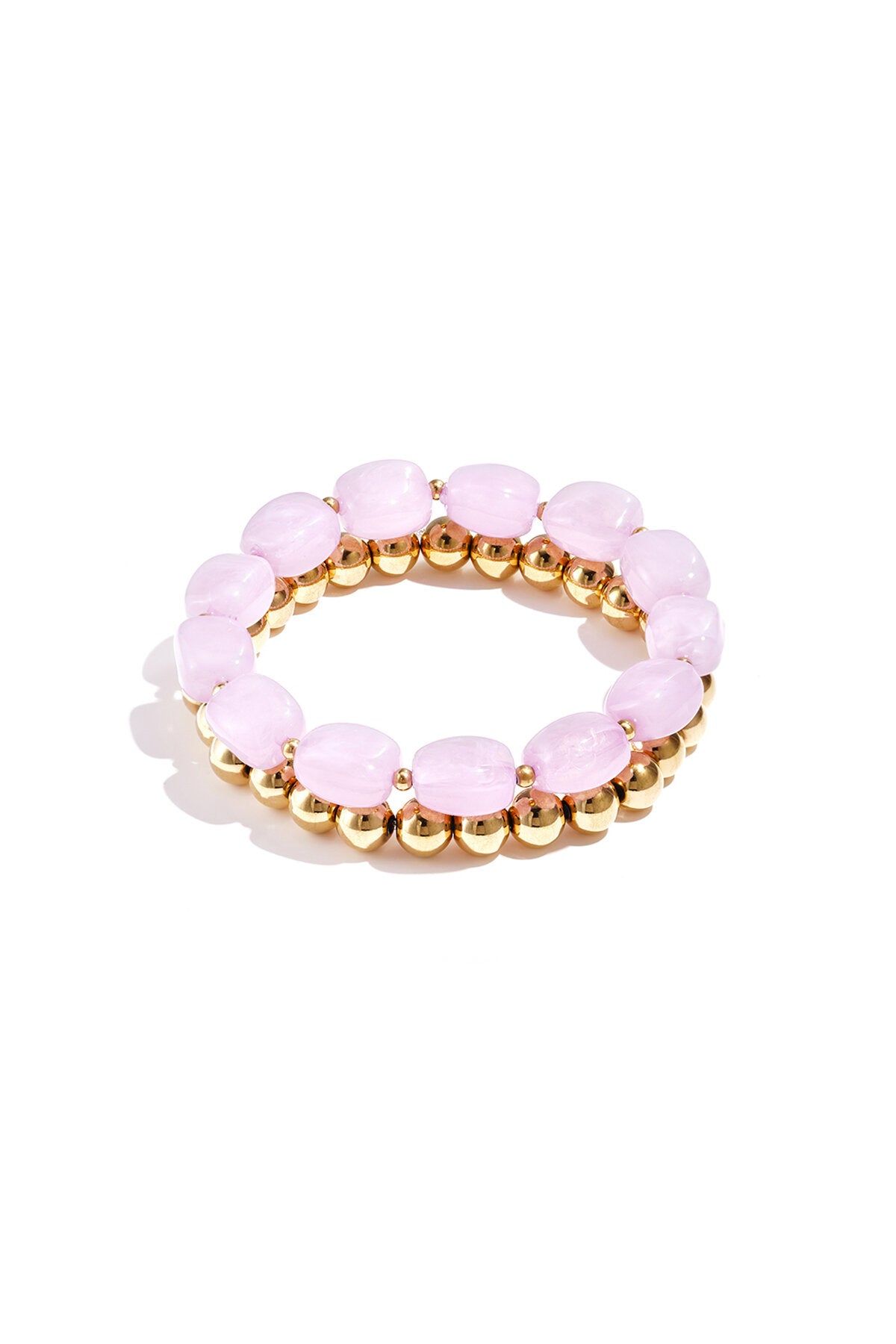 Bracelet composé de perles asymétriques