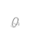 Bague imposante ovale et minimaliste