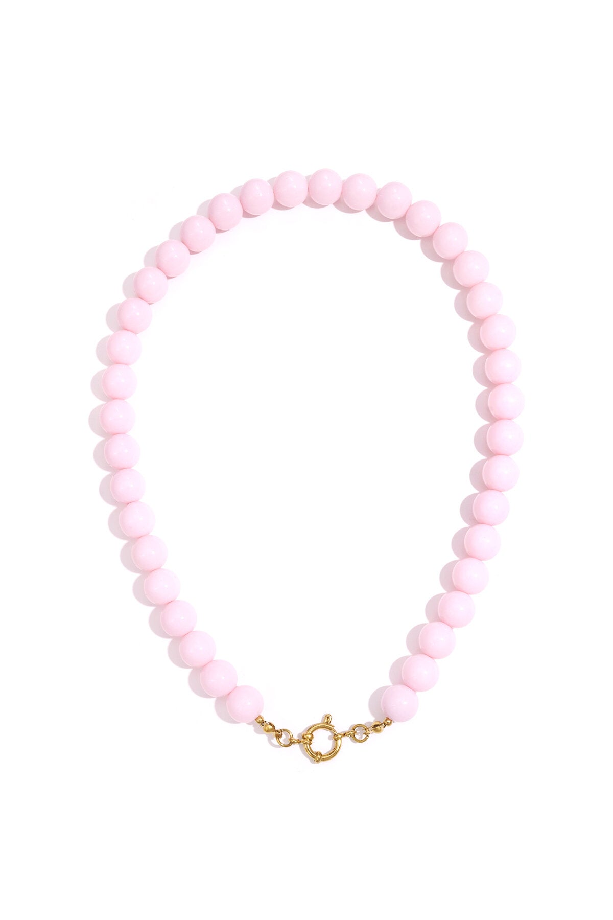 Collier de perles avec fermeture sur le devant - 12 mm