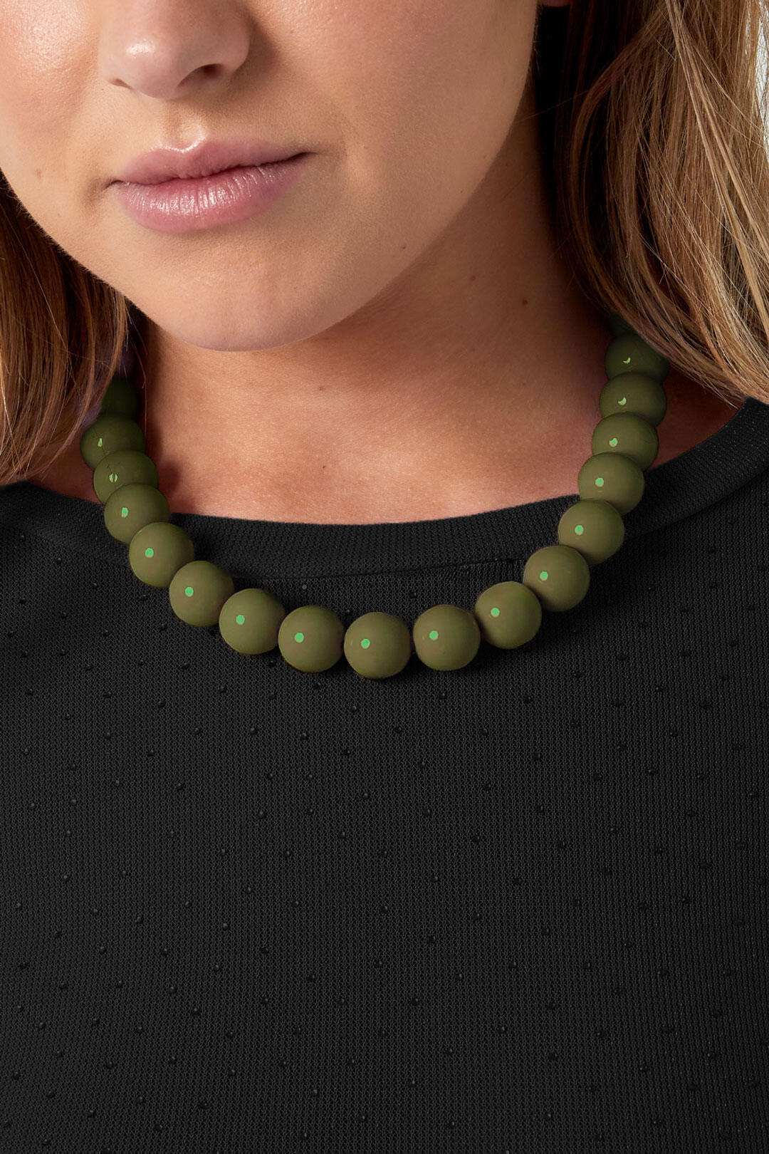 Collier à grosses perles