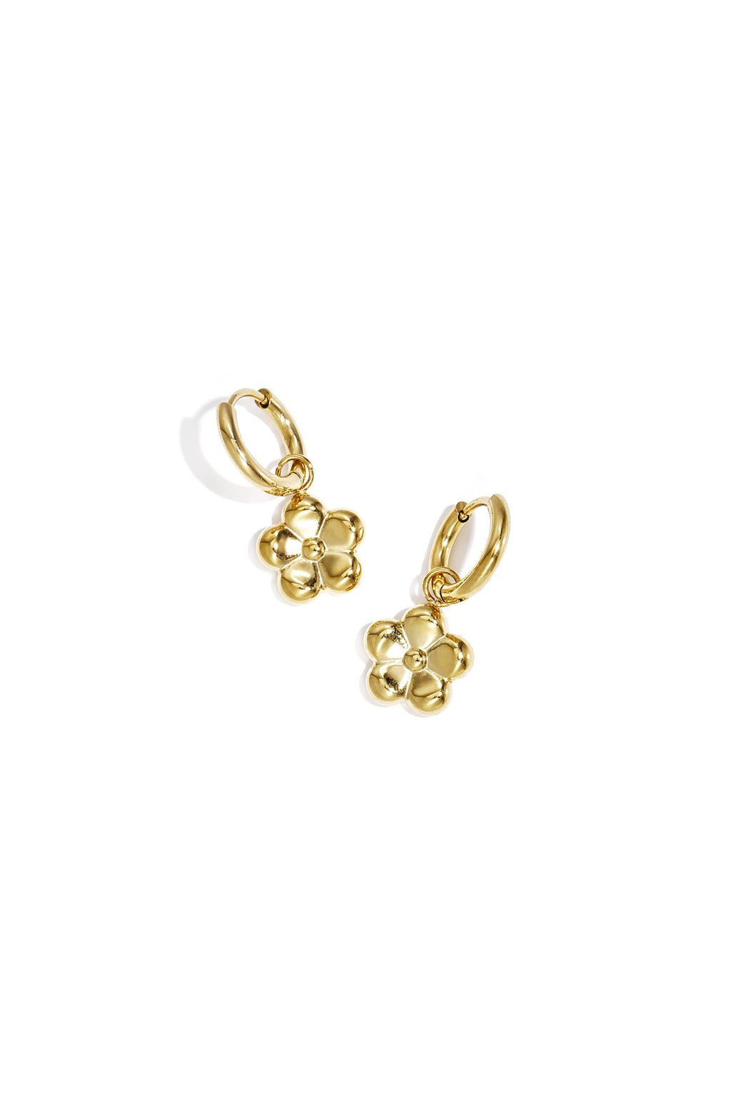 Boucles d'oreilles avec pendentif fleur