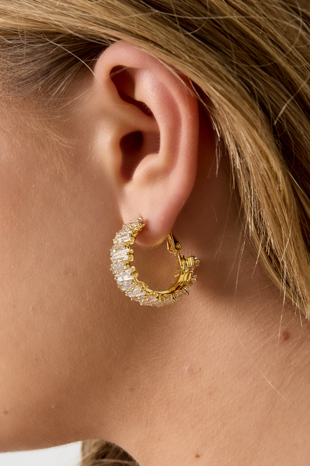 Boucles d'oreilles créoles en cuivre, style géométrique, décontracté, simple, pour femme