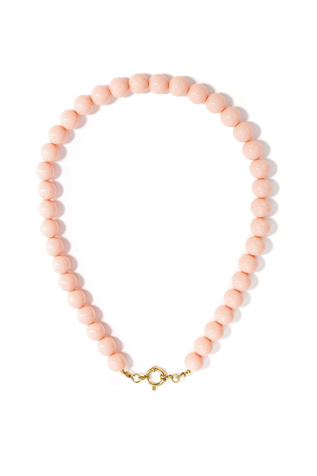 Collier de perles avec fermeture sur le devant - 12 mm