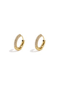 Boucles d'oreilles créoles en acier inoxydable, style simple et quotidien, collection de bijoux pour femmes