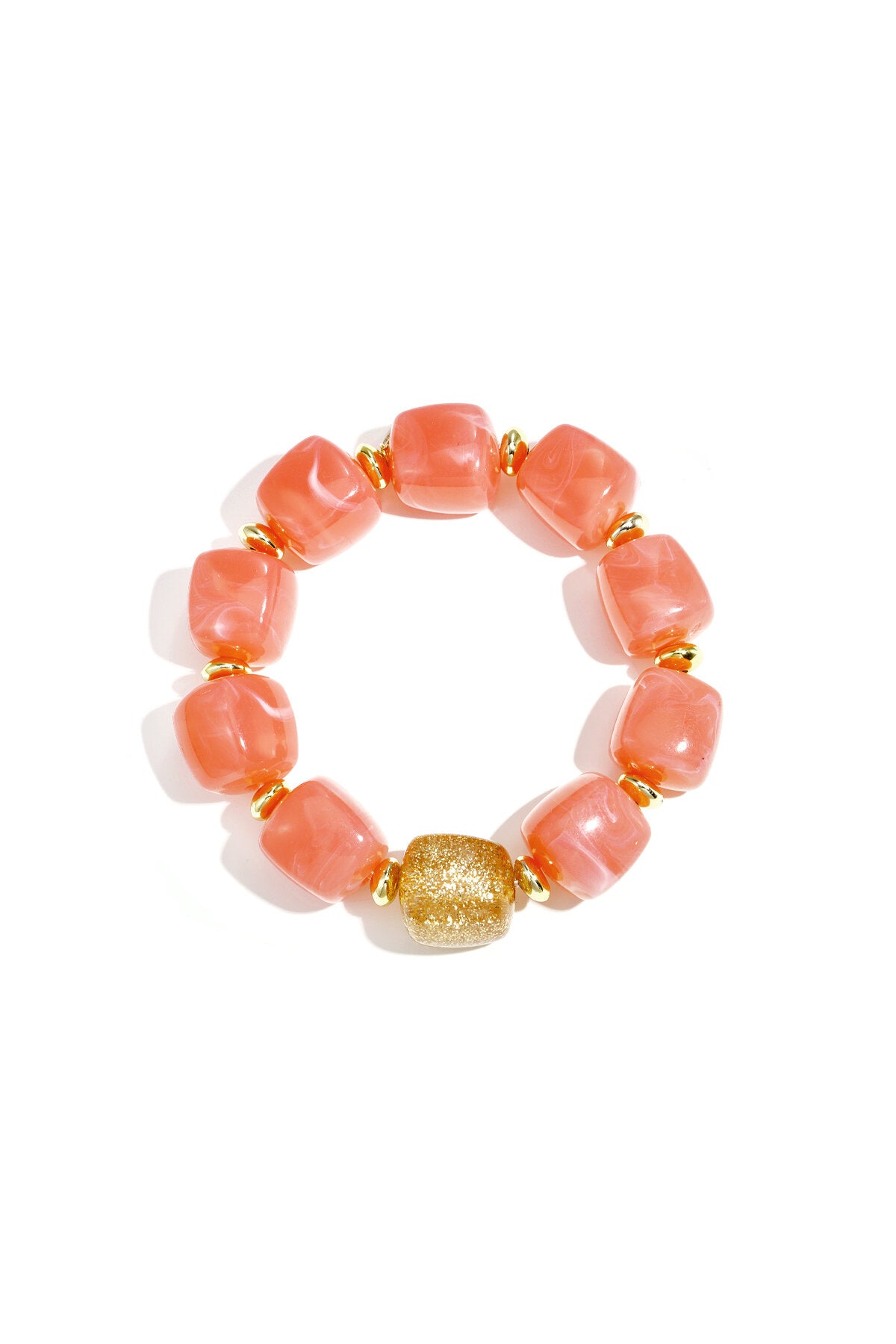 Bracelet de perles avec une perle scintillante remarquable