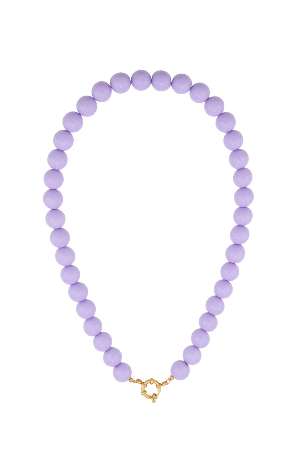 Collier de perles avec fermeture sur le devant - 12 mm