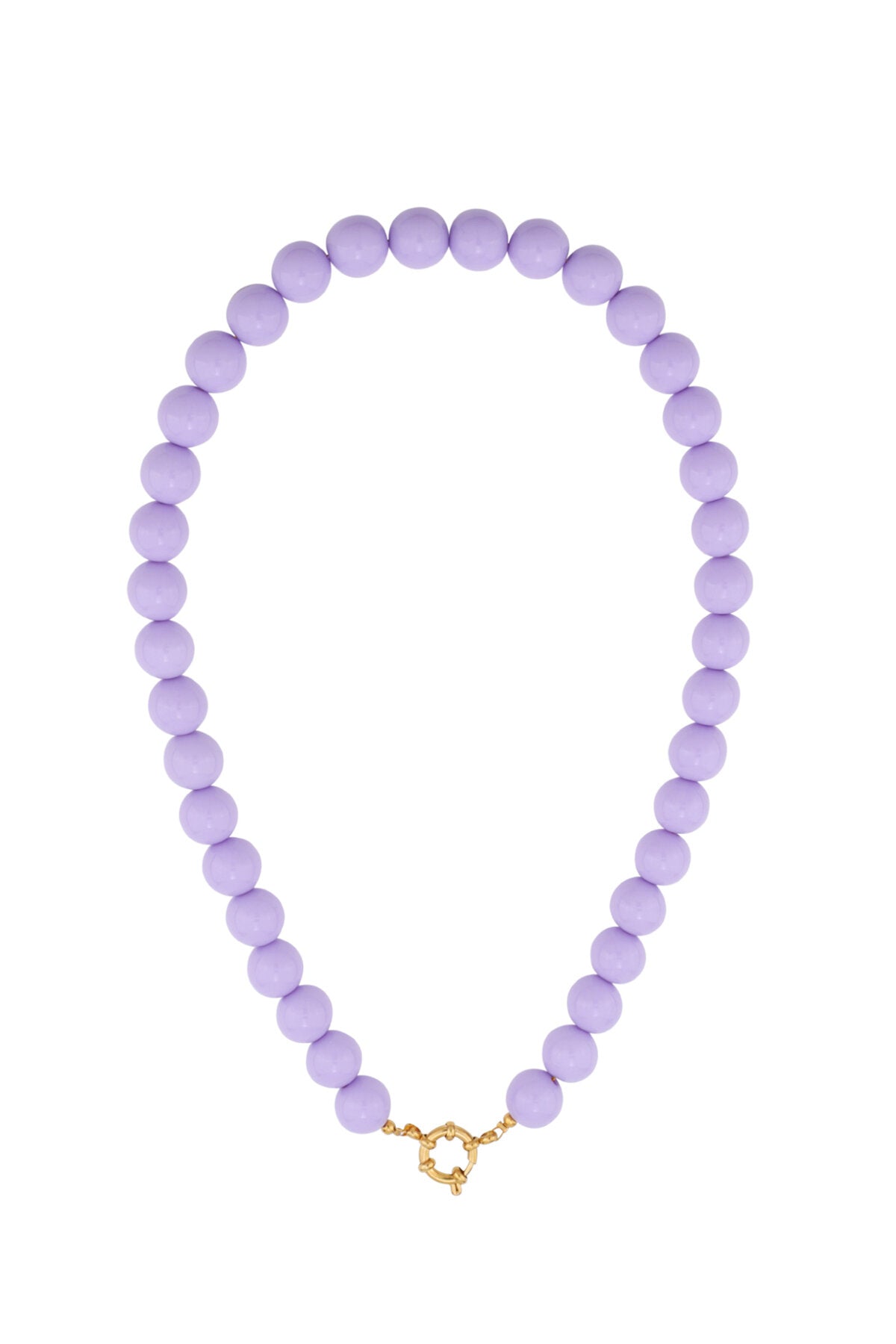 Collier de perles avec fermeture sur le devant - 12 mm