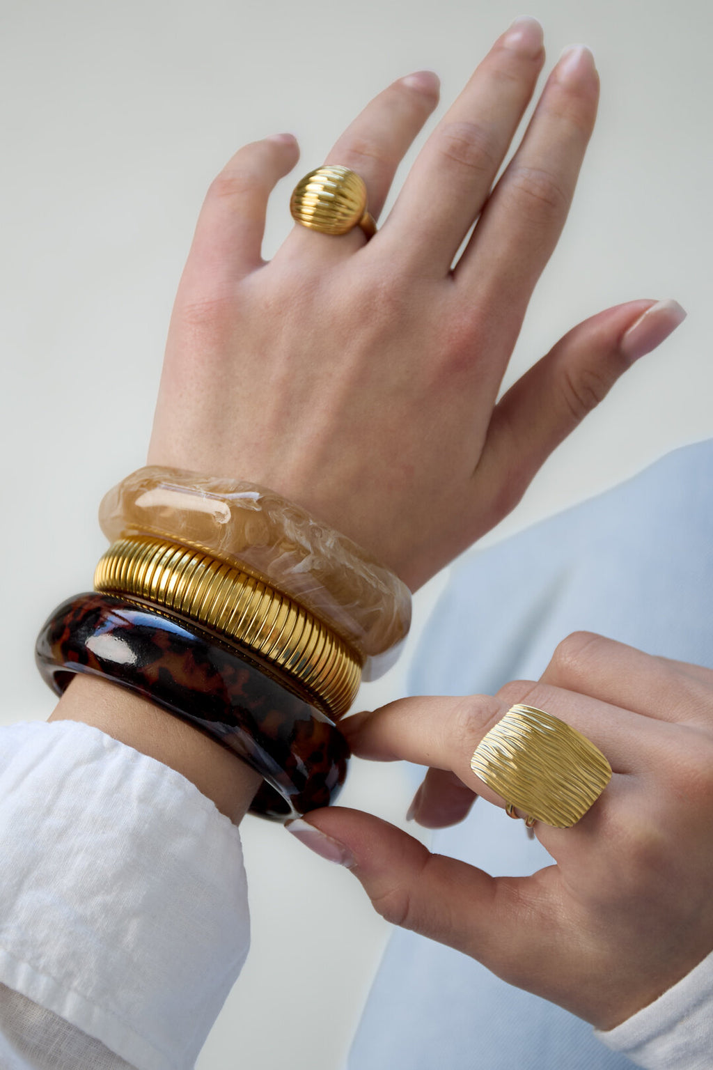 Bracelet en résine léopard