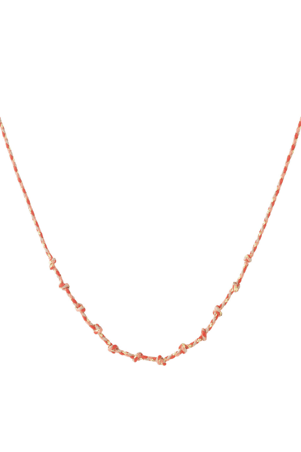 Collier en coton à spirales à faire soi-même