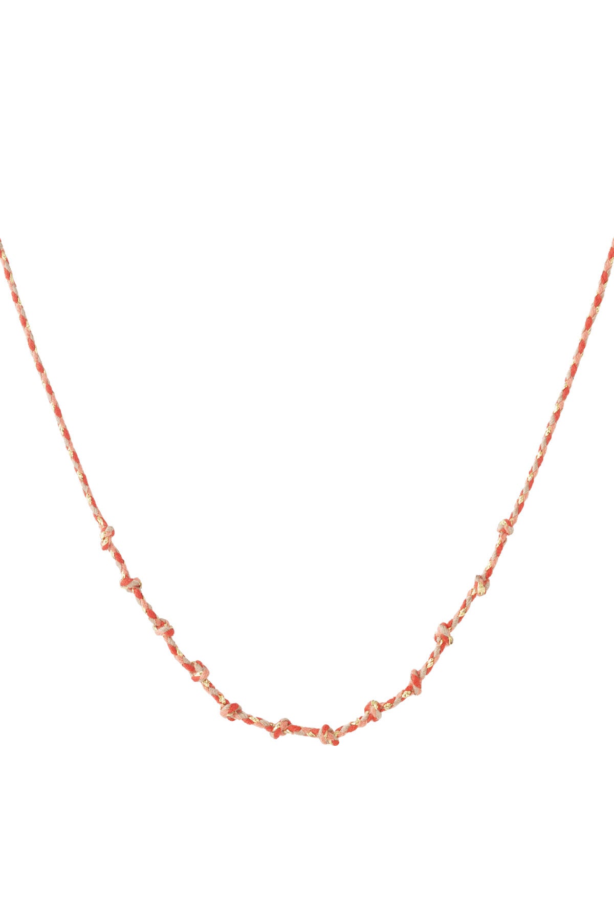 Collier en coton à spirales à faire soi-même