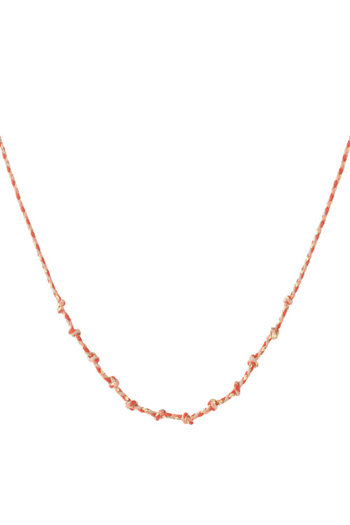 Collier en coton à spirales à faire soi-même