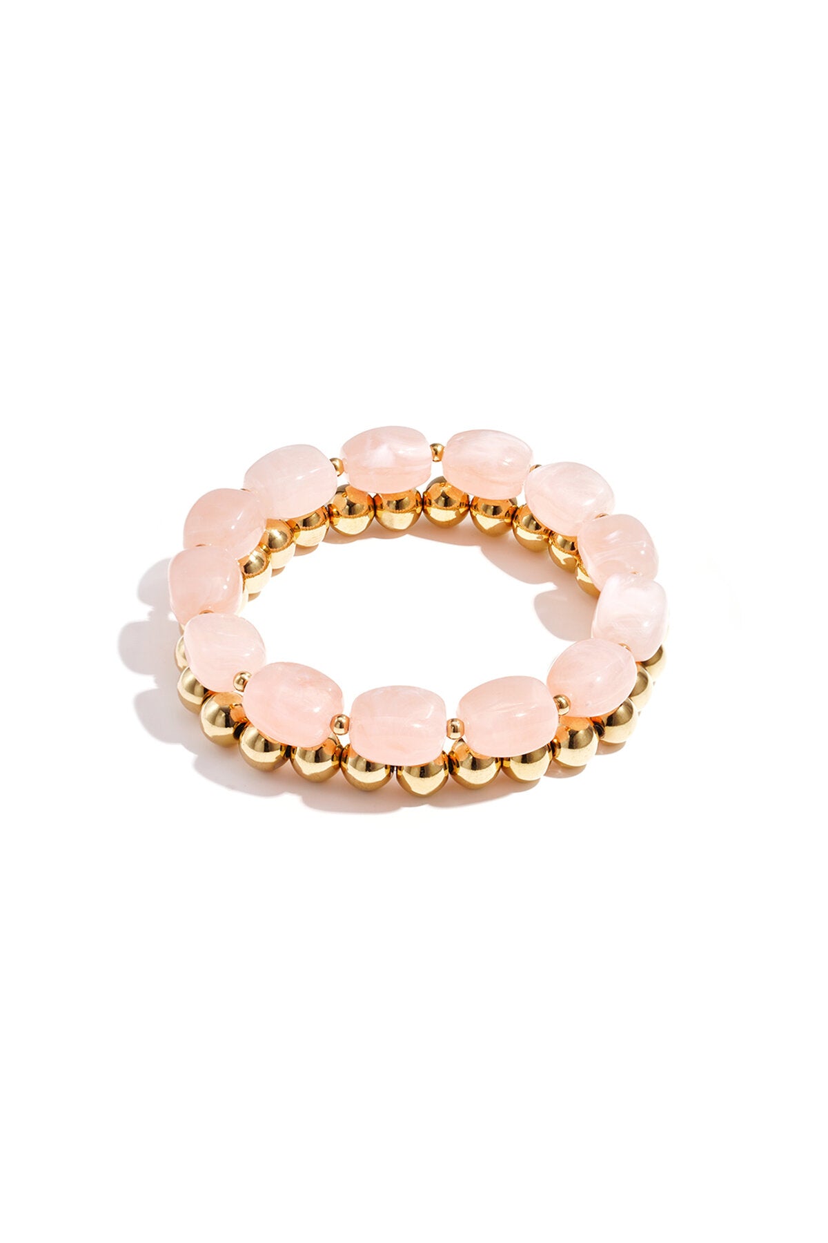 Bracelet composé de perles asymétriques