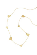 Long collier à cœurs de différentes tailles