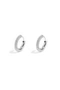 Boucles d'oreilles créoles en acier inoxydable, style simple et quotidien, collection de bijoux pour femmes