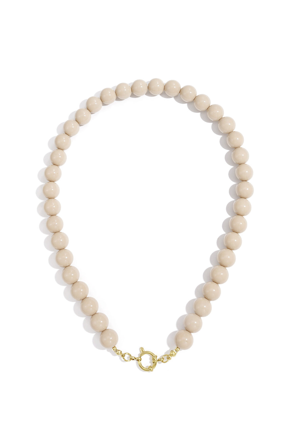 Collier de perles avec fermeture sur le devant - 12 mm