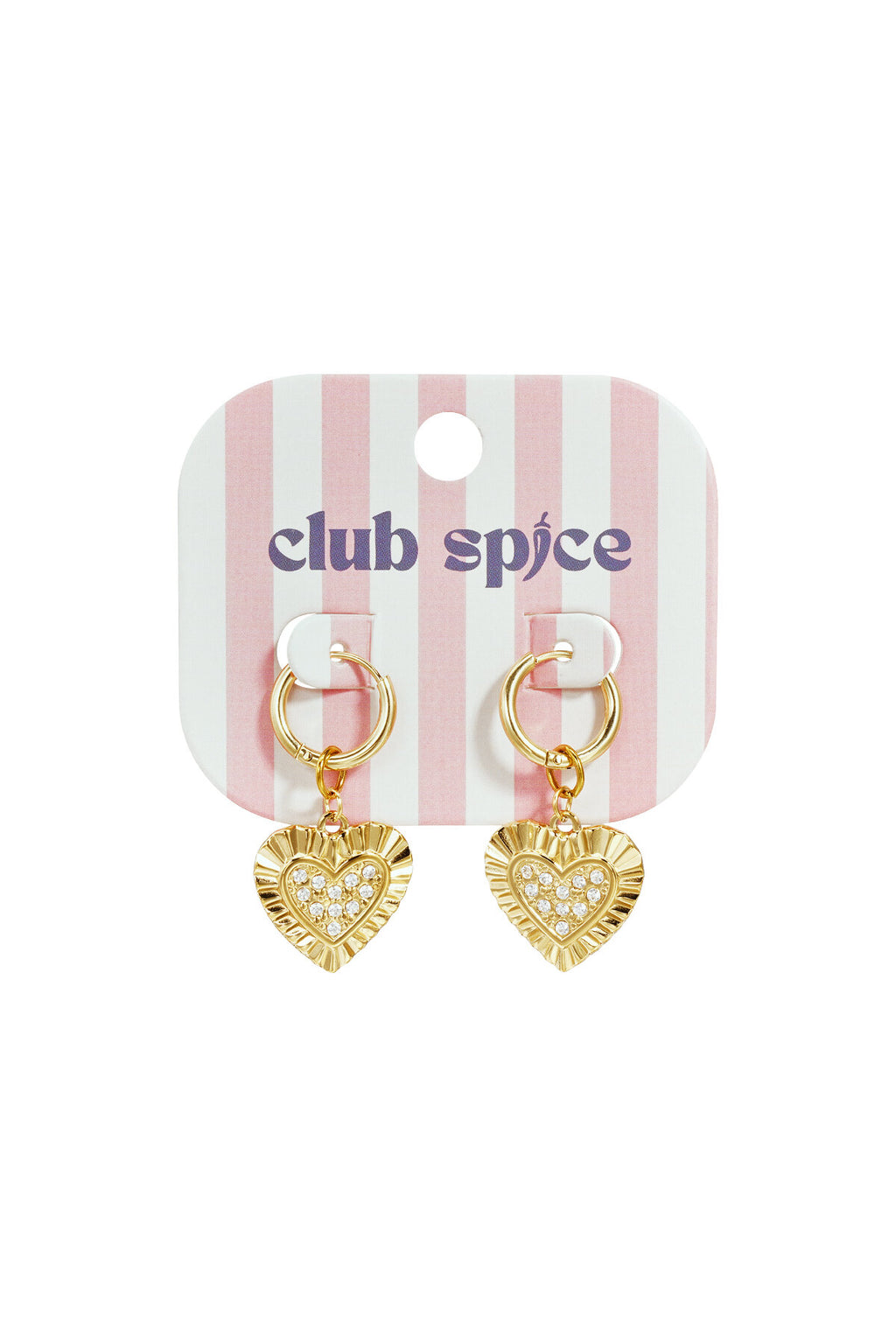 Boucles d'oreilles à cœurs rayonnants