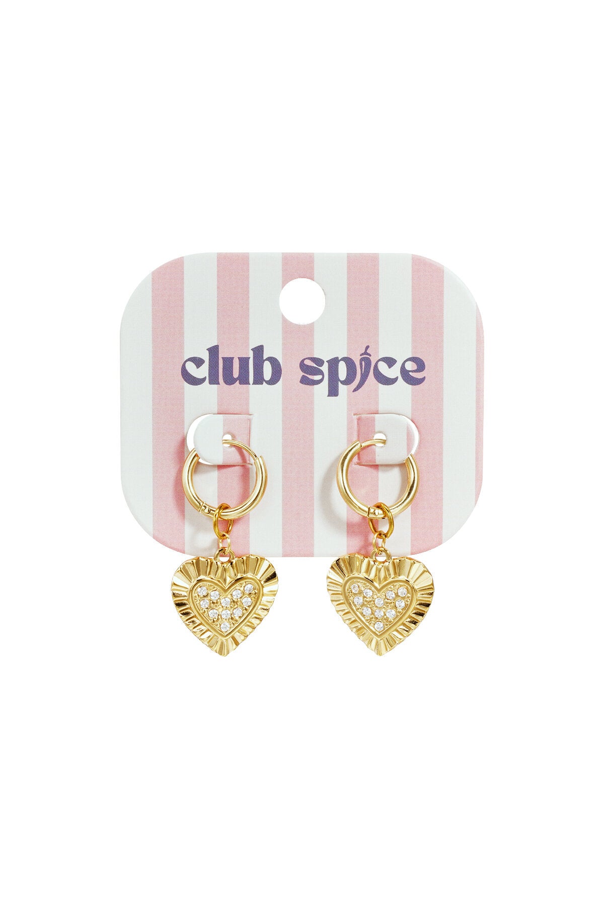 Boucles d'oreilles à cœurs rayonnants