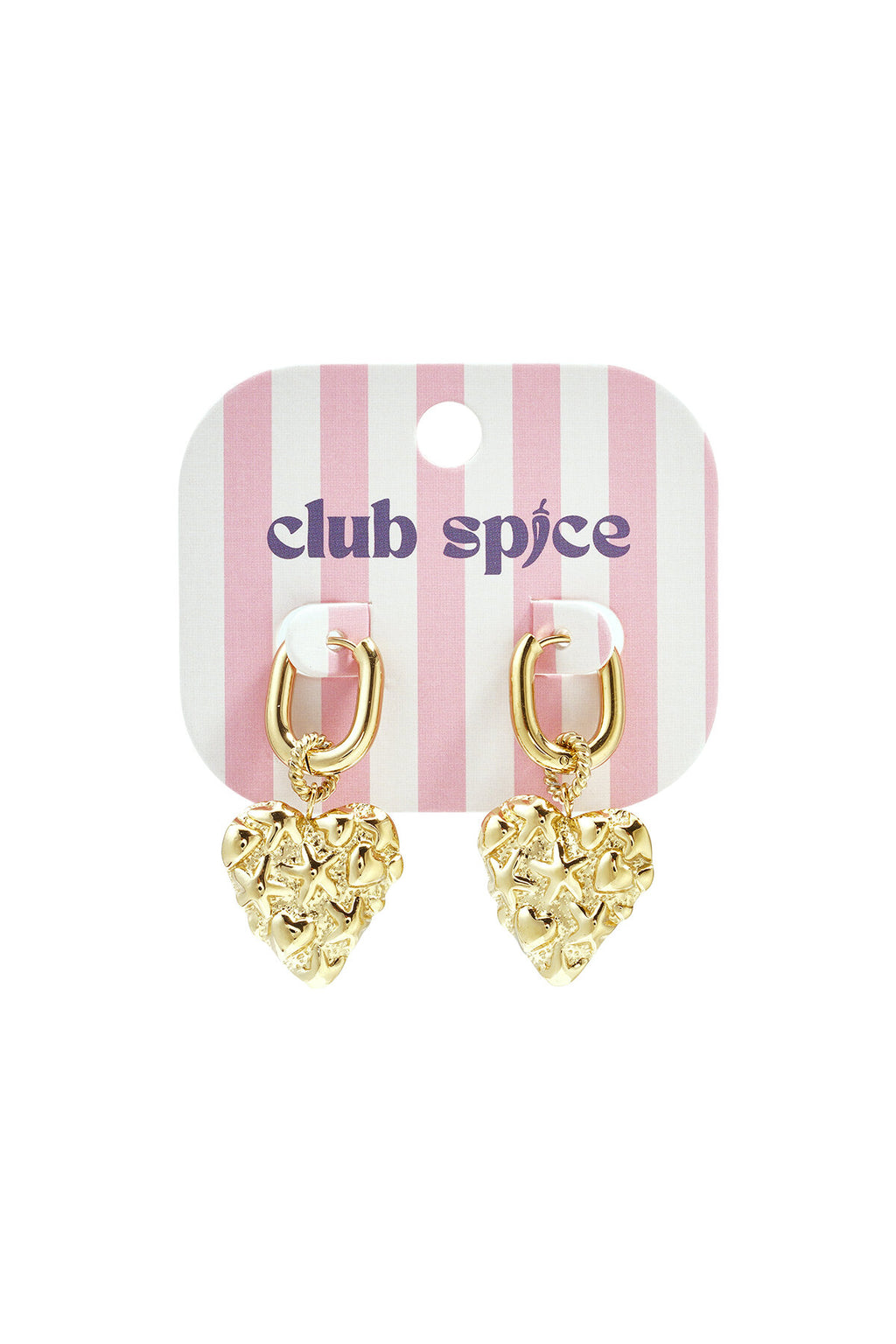Boucles d'oreilles squovales à motif cœur et étoile