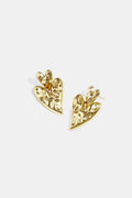 Boucles d'oreilles en forme de cœur superposées