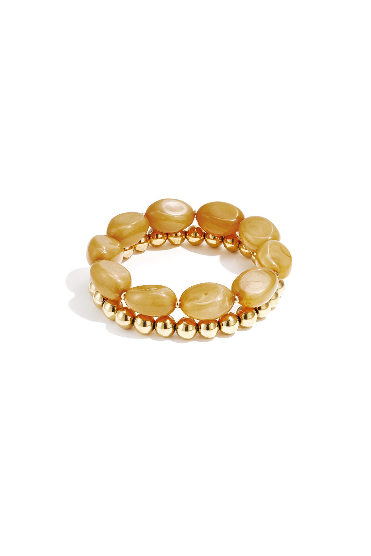 Bracelet composé de perles organiques