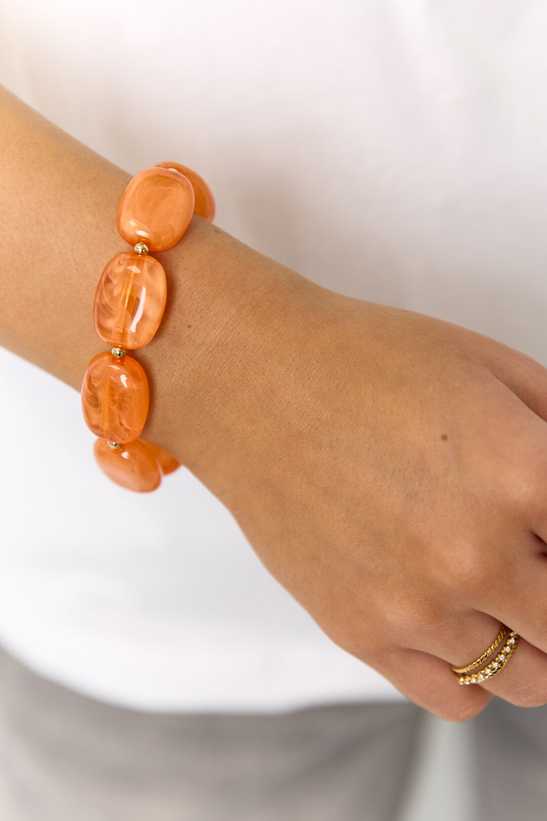 Bracelet à perles squovales
