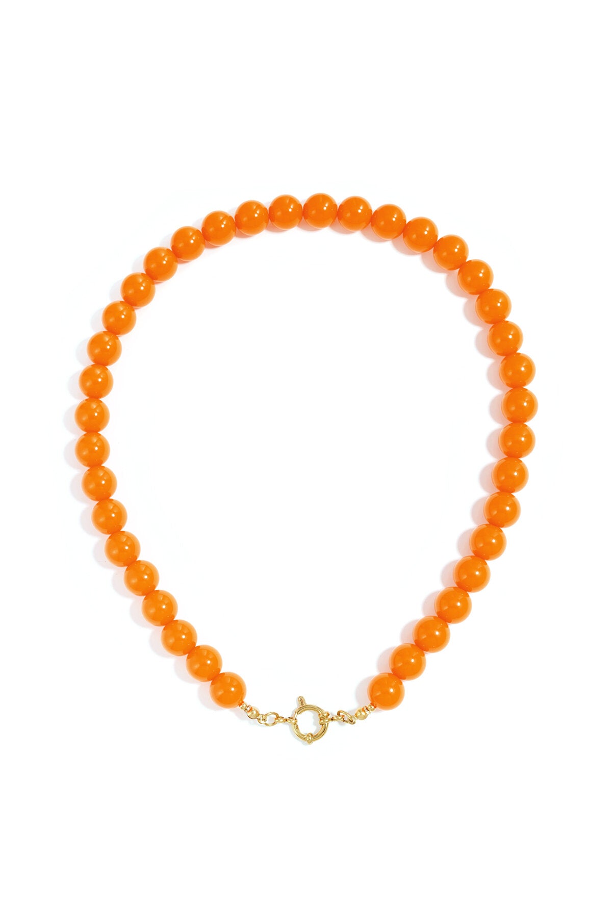 Collier de perles avec fermeture sur le devant - 12 mm