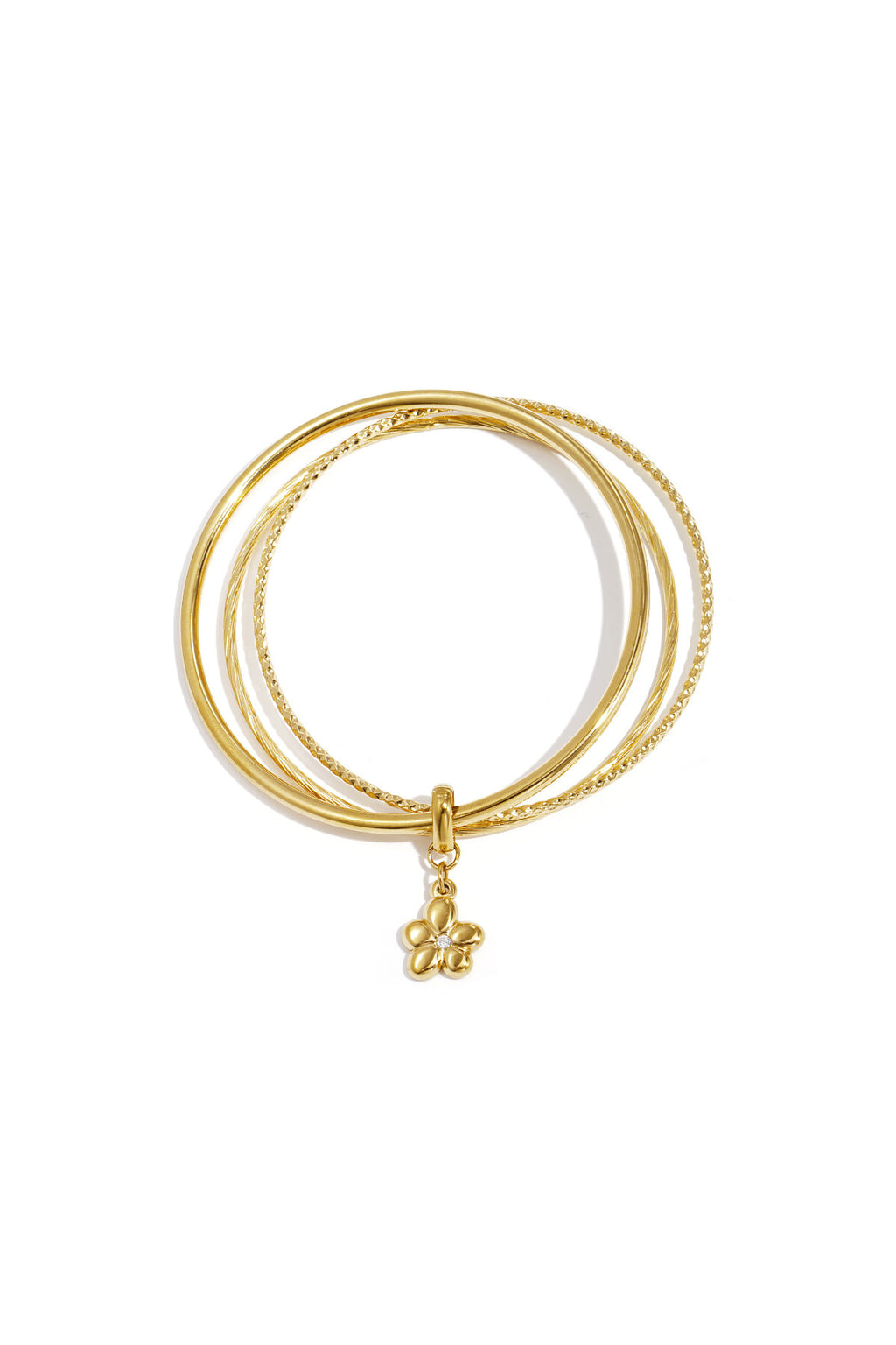 Bracelets avec breloque fleur pendante