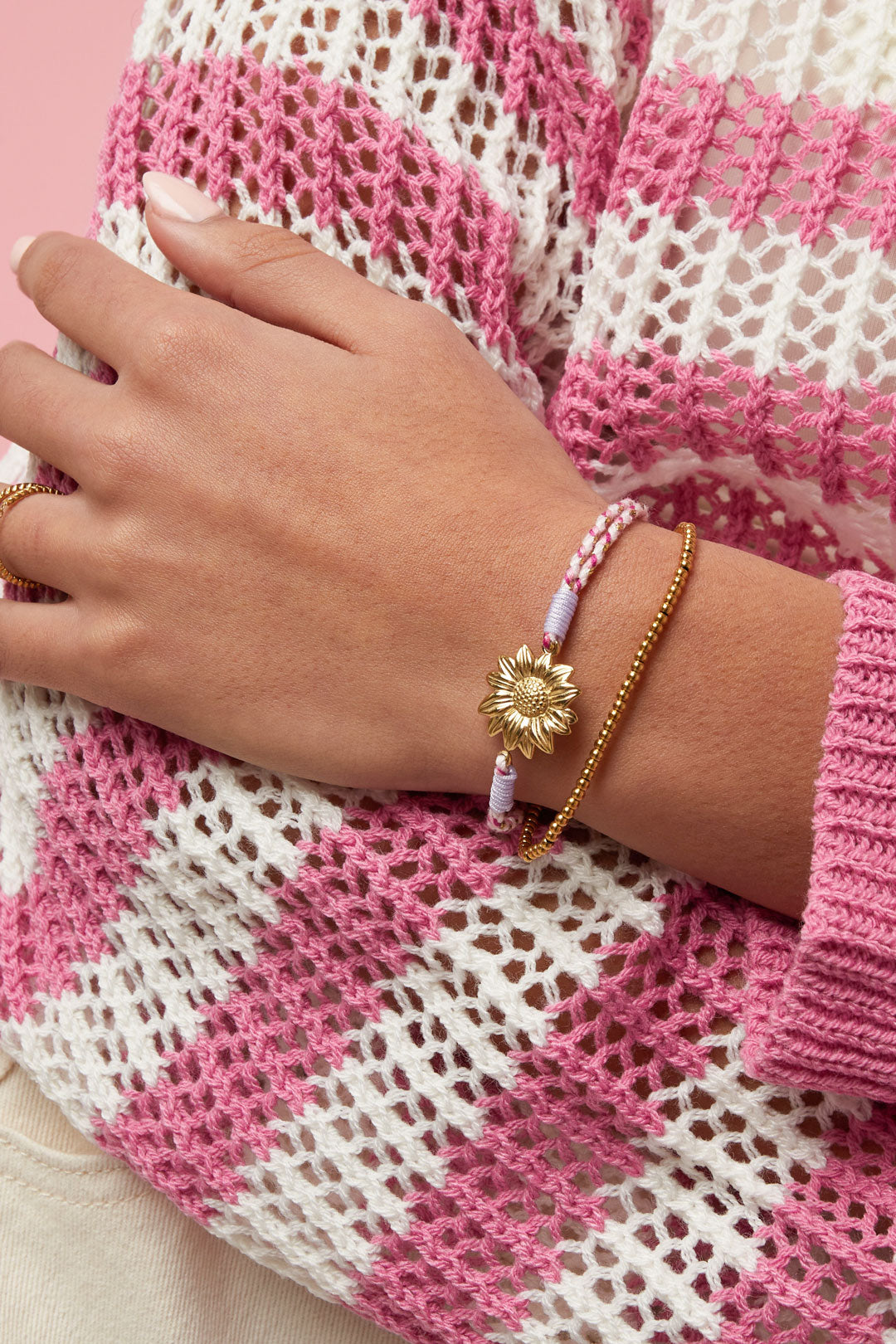 Bracelets à breloques en corde, style floral, collection décontractée, vacances/plage, romantique, bijoux pour femmes
