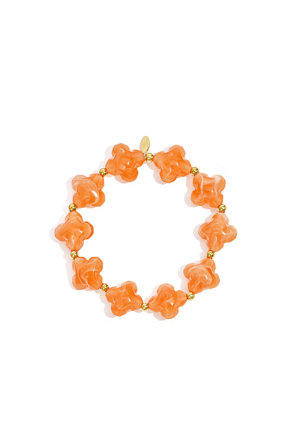 Bracelet de perles avec des perles en forme de trèfle
