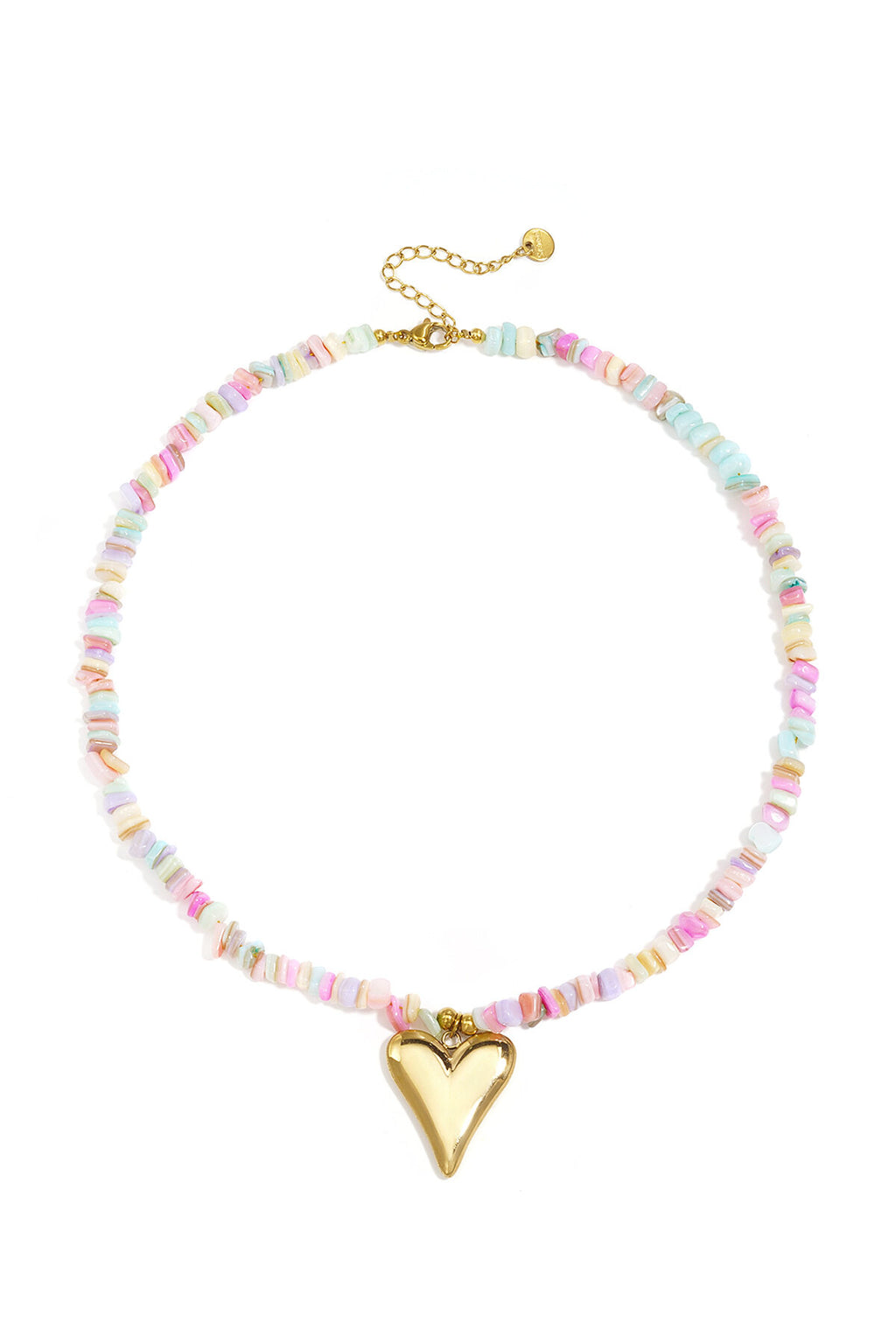 Colliers en acier inoxydable à perles en forme de cœur, collection romantique pour les vacances et le quotidien, bijoux pour femmes