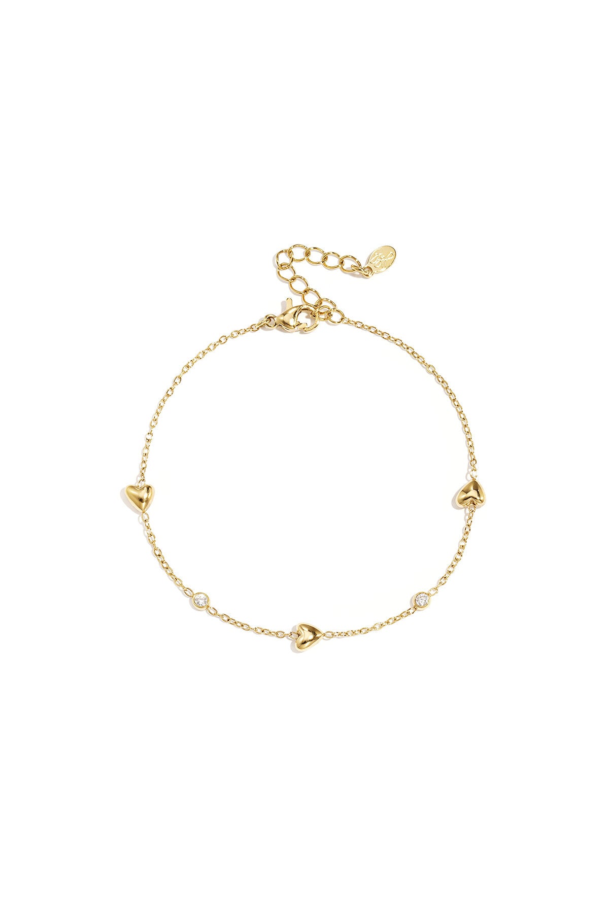 Bracelet avec des cœurs remplis