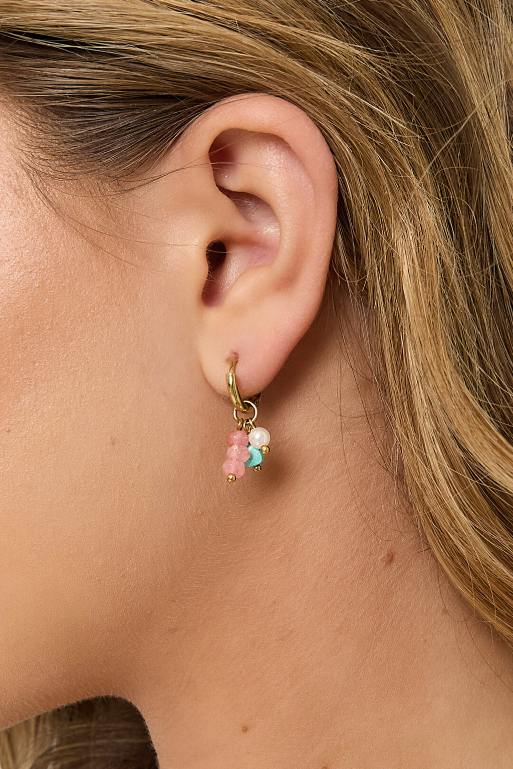 Boucles d'oreilles avec perles pendantes