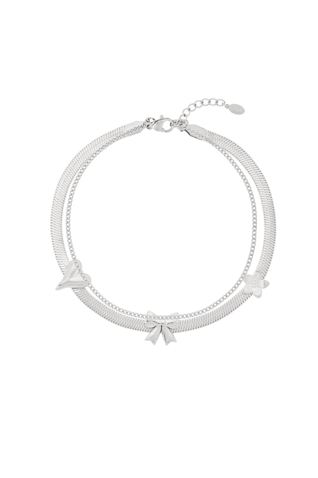 Charmant bracelet de cheville avec nœud