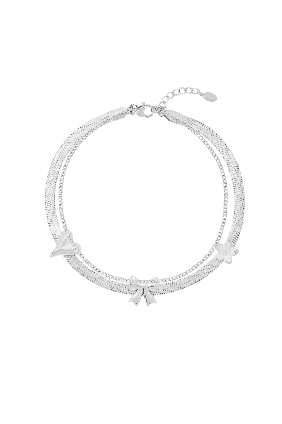Charmant bracelet de cheville avec nœud