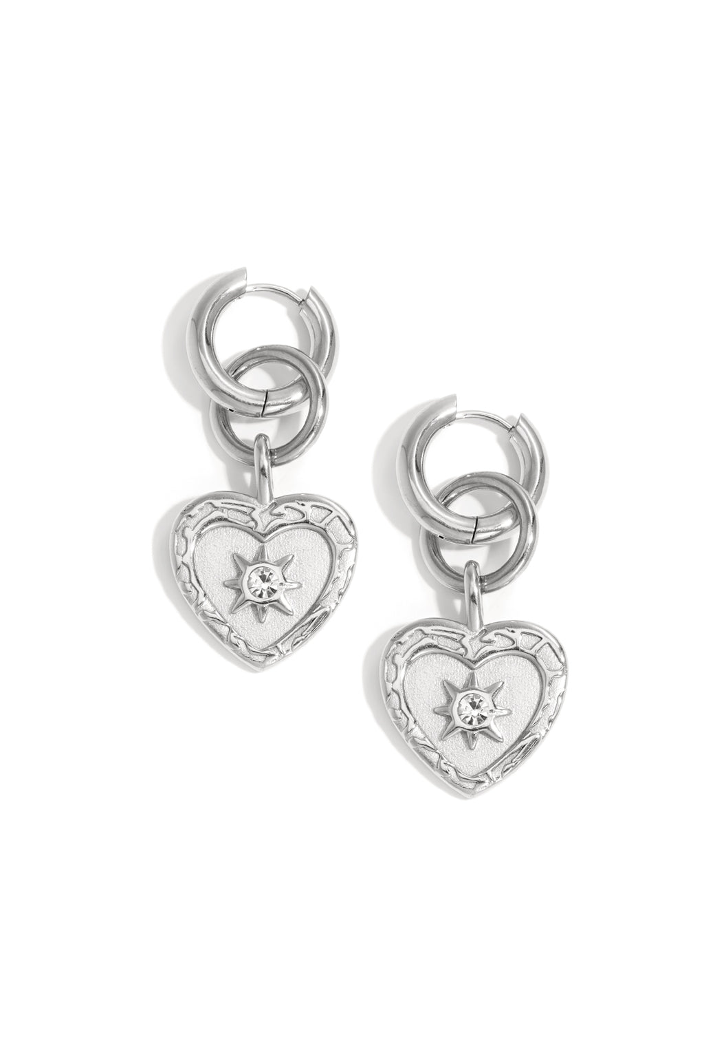Boucles d'oreilles pendantes en forme de cœur, série simple et décontractée pour le quotidien, bijoux pour femmes