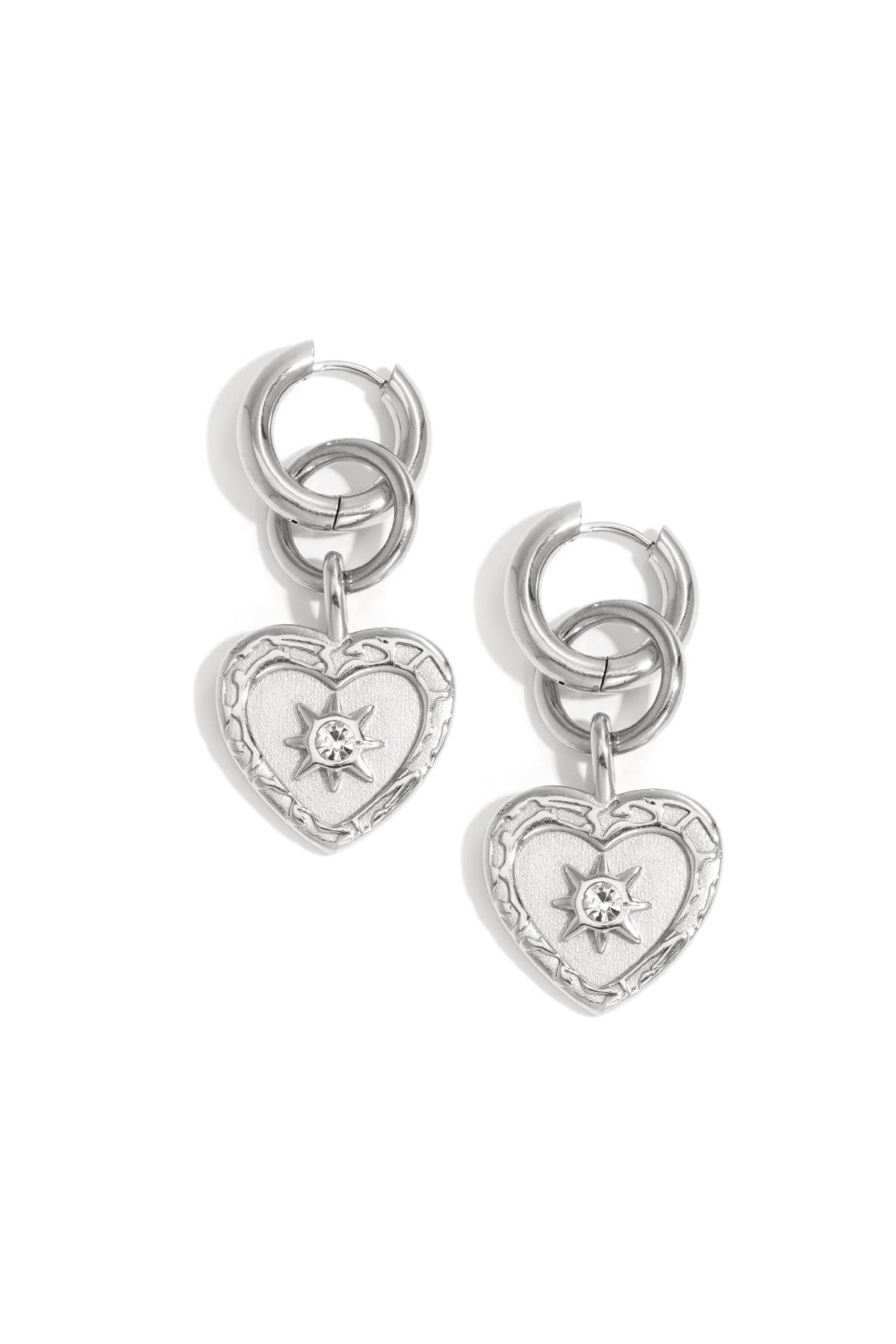Boucles d'oreilles pendantes en forme de cœur, série simple et décontractée pour le quotidien, bijoux pour femmes