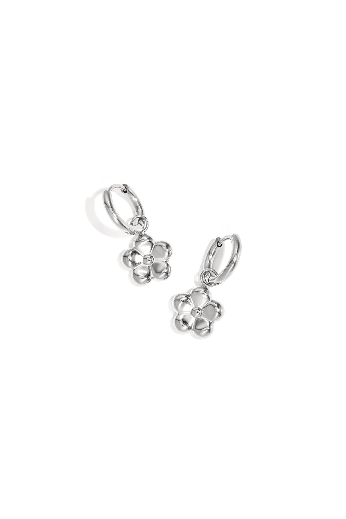 Boucles d'oreilles avec pendentif fleur