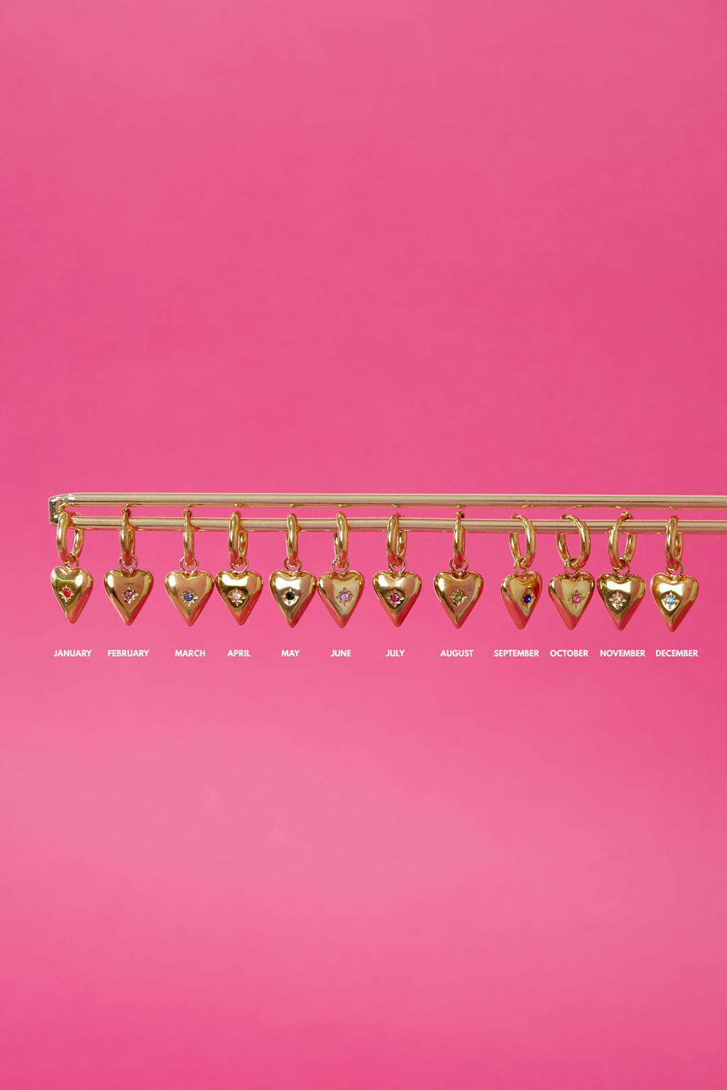 Boucle d'oreille avec pierre de naissance
