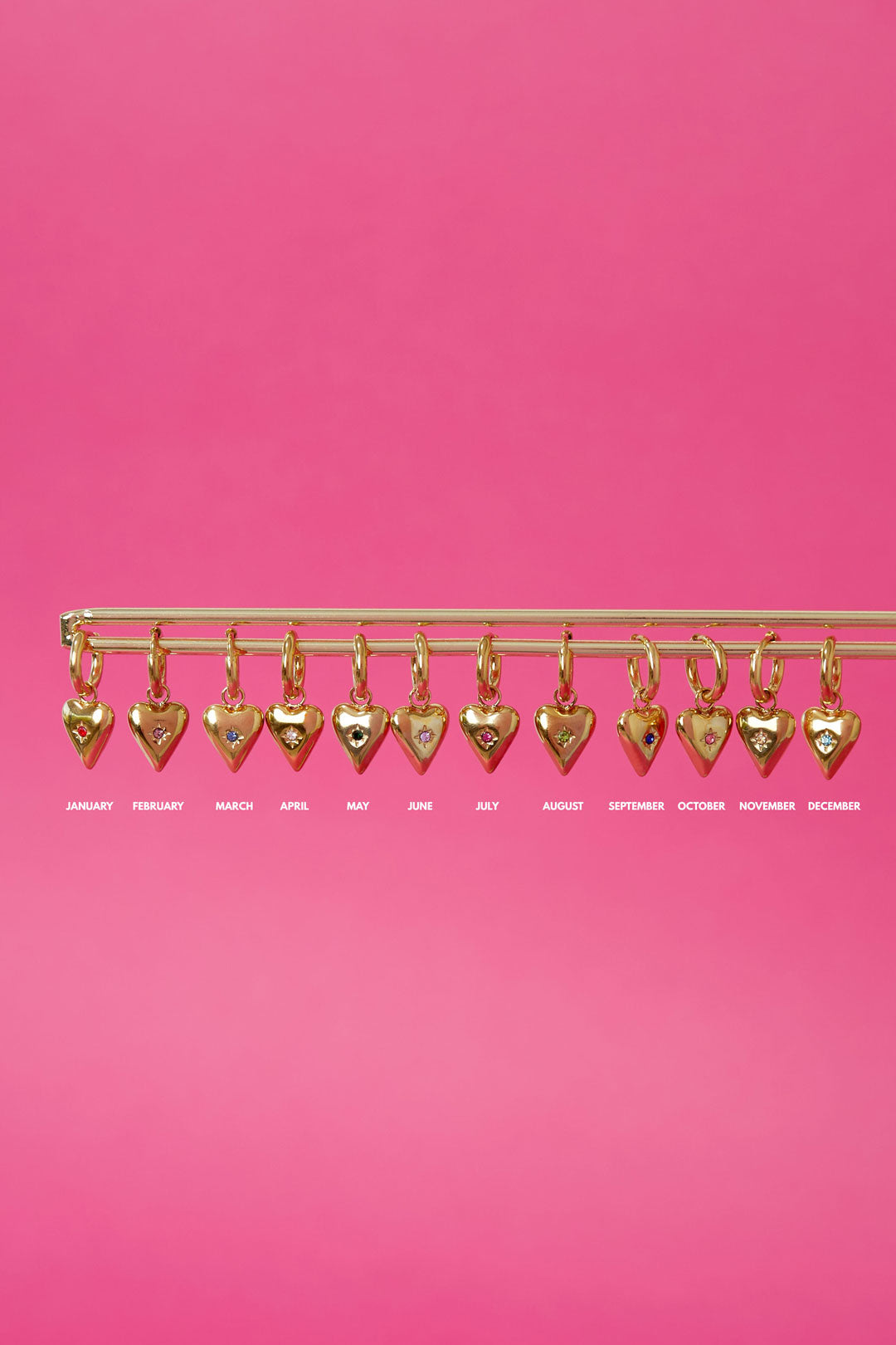 Boucle d'oreille avec pierre de naissance