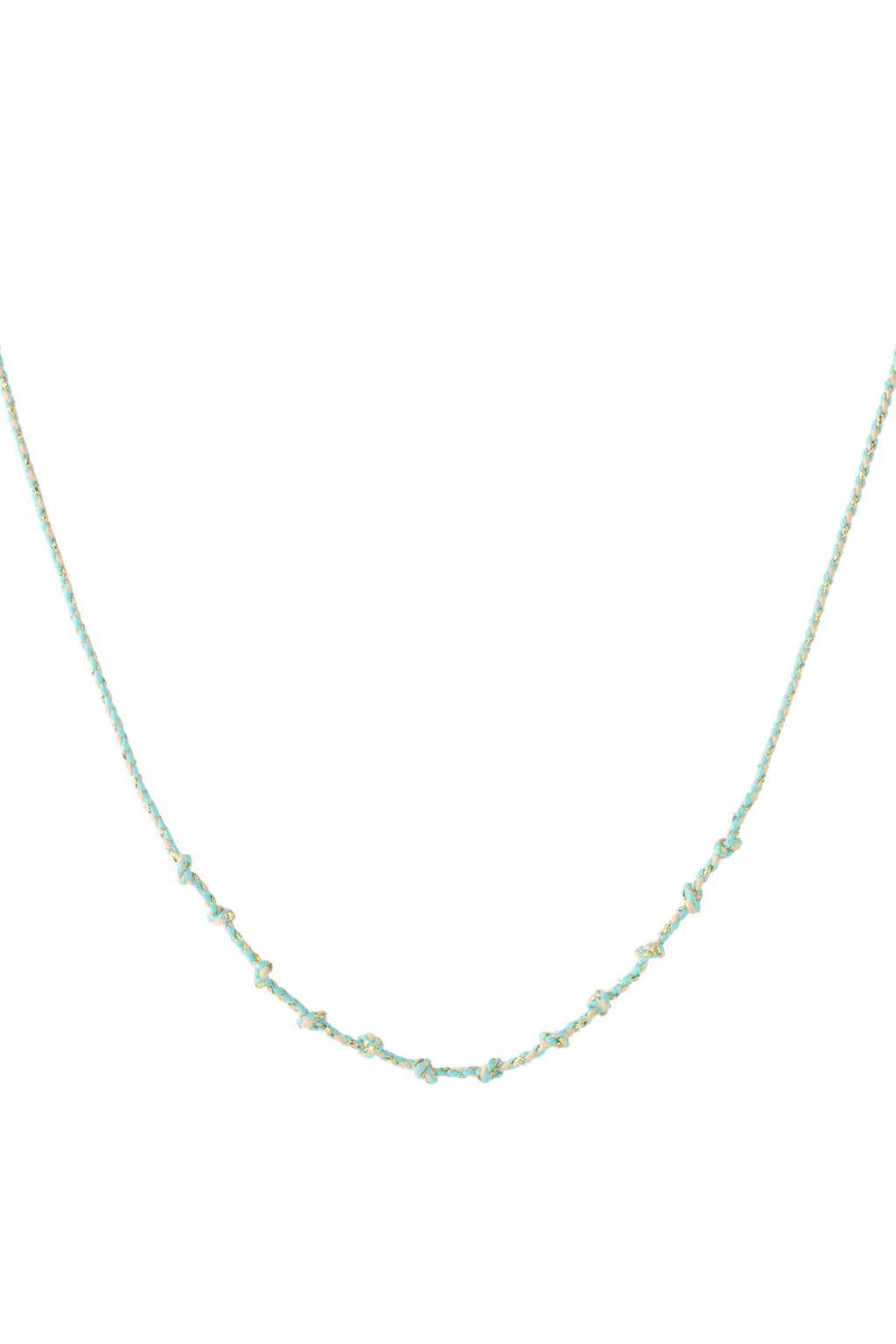 Collier en coton à spirales à faire soi-même