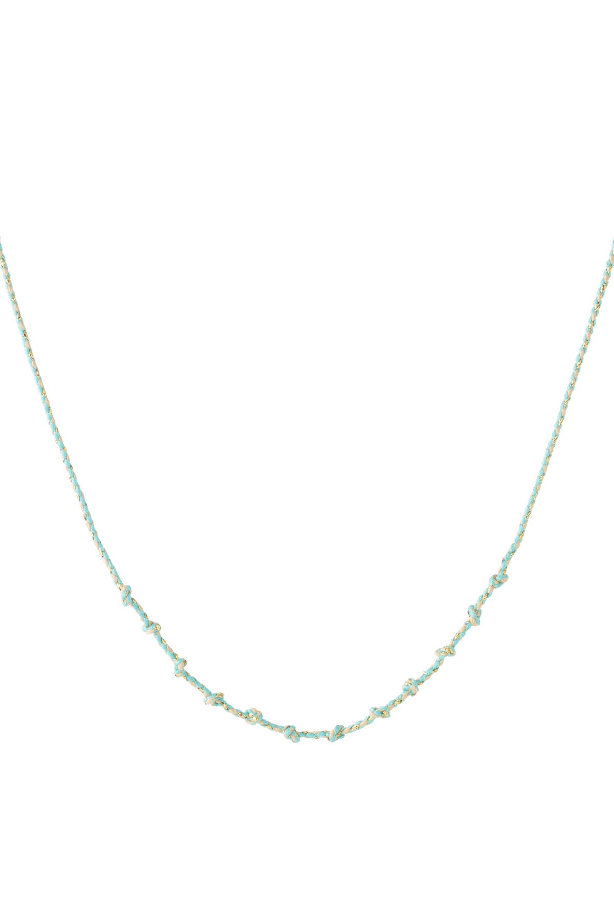Collier en coton à spirales à faire soi-même